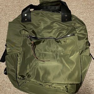 Army green backpack